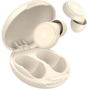 Ear Plugs for Sleeping Noise Cancelling -45dB, Soft and Reusable Silicone Hearing Protection Earplugs with 8 Eartips and Carrying Case, for Sleeping, Concert, Working, Studying, Traveling (Off White)