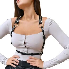 Punk Waist Belt Harness Backpack Personalized Trend Harnesses, Belts, Straps for Women Fashion Adjustable Body Rave Goth Accessories for Party