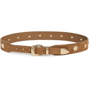Madewell Women's Suede Wide Clean Western Belt: Sun Stud