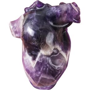 2.17 "الشبكة الحمراء Jasper Heart Heart Crystal تمثال تمثال طبيعي من الحجر الطبيعي للتأمل ، وتخفيف الإجهاد ، وموازنة شقرا ، وديكور المنزل ، وهدية روحية للنساء والرجال
