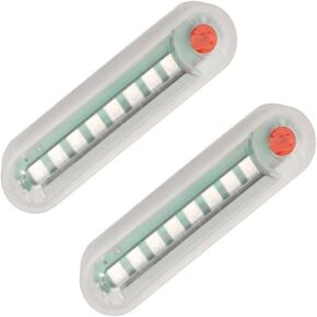 Solar Warning Lights, Waterproof Solar Powered LED Flashing Light Solar Strobe Light 2 Pack for Trucks Vehicles Cars Motorcycles Safety Night Driving (Blue Light)