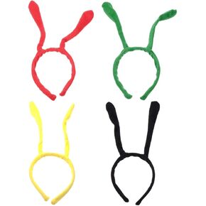 aboofan testacle عصابة النمل النملة هوائي كرتون حيوان خيال الشعر العصابات الشعر hoops cosplay حفلة مكياج (أسود)