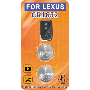 استبدال بطارية مفتاح FOB لكزس (2006-2015) RX ES350 GS300 GS430 GS450H IS250 IS350 IS RX350 RX450H GS460 H250H LS460 LX470 SMART KEY REMOT