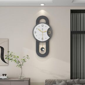 ساعات الحائط الزخرفية لديكور غرفة المعيشة ، ساعات الحائط المعدنية الحديثة الكبيرة تعمل بطارية لمكتب غرفة نوم المنزل 31 بوصة صامتة سوداء سوداء جدار ديكور غير موقور للداخلية