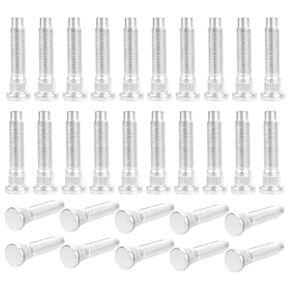 610-571/2-20 Serrated Wheel Stud,Compatible with Ford Edge 2007-2014, Lincoln MKX 2007-2015 in-Thread Diameter 9-1000771 610-5711 610571 7T4Z1107B 610-571 36942 7T4Z1107C 6105711，20 pcs ﻿