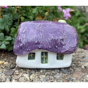 Handcrafted Ceramic House Tin Bothy Rustic Homedecor Gift Scoltand (Heather Thatch)