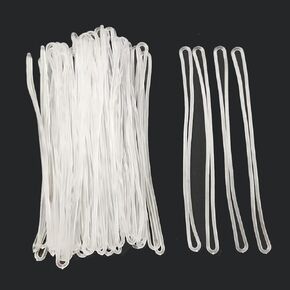 50-Pack Clear Plastic Luggage Tag Loops Premium Clear Plastic Luggage Tag Holder/Worm Loops ID Badge Holder Business Card Insert Bags Tags Photo Suitcase Label Fastener,5.91 Inch/15cm
