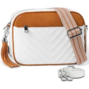 Crossbody Bags for Women Soft Leather Crossbody Purses Small Shoulder Handbags with Two Adjustable Straps
