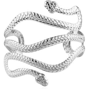 Boho Gold Silver Plated Arm Cuff for Women Minimalist Adjustable Upper Arm Bands Armband Armlet Cuff Bangle Bracelet Party Jewelry