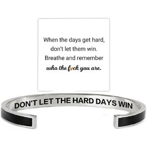 Be Kind Of A B Motivational Bracelet For Women, Color Stainless Steel with Hidden Message Engraved Opening Cuff Bangle To My Daughter/Best Friend Inspirational Gifts Jewelry