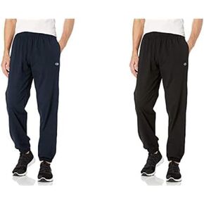 بطل 2 حزمة مغلق أسفل الوزن الخفيف القميص sweatpant ، البحرية/أسود ، متوسطة/متوسطة