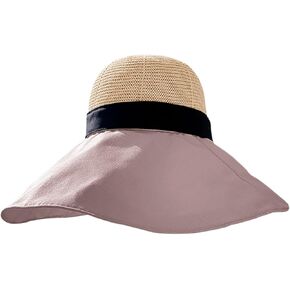 Oversize Wide Brim Sun Hat for Women Floppy Ladies UV Protection Bucket Hat Summer Beach Packable Foldable Travel Cap