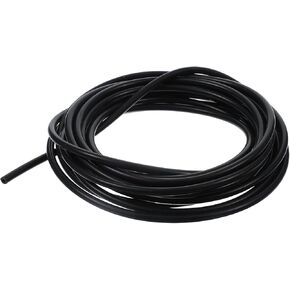 16.4 Feet Black Vacuum Hose ID 1/8 Inch(3mm) High Temperature Silicone Vacuum Tubing Hose, 3/16inch(5mm) Vacuums Tube, Line Kit for Automotive and Pipeline