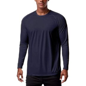 KINGFEN Men's UPF 50+ Long Sleeve UV Sun Protection Shirts Quick Dry Athletic Shirts Hiking Fishing