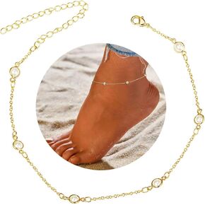 Foot Chain Boho Beach Jewelry Layer Anklet For Women Adjustable Anklet