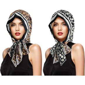 DOCILA Reversible Satin Head Wrap Hood Beanie, Fashion Printed Sun Protection Hair Cover, Versatile Chemo Headwear For Women