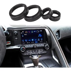 سبيكة الألومنيوم لشيفروليه كورفيت C7 2014-2019 CAR COLLEDER COVERTER COVER COVER COVER ACCESSIONS (النمط B-Black)