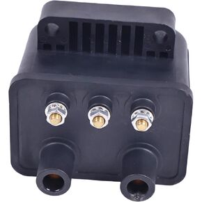 Single Fire Ignition Coil 53-434 Compatible with Harley Models Davidson Bobber Chopper