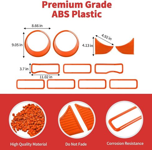 Front Grille Grill Insert+Headlight Turn Light Cover Trim Compatible with 2024-2025+ Jeep Wrangler JL JLU & Gladiator JT Exterior Accessories,Not Fit for JL Sport & Sports(White) in Kuwait