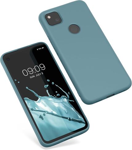 حافظة kwmobile متوافقة مع حافظة Google Pixel 4a - غطاء هاتف نحيف واقٍ من السيليكون TPU - لافندر فاتح in Saudi Arabia