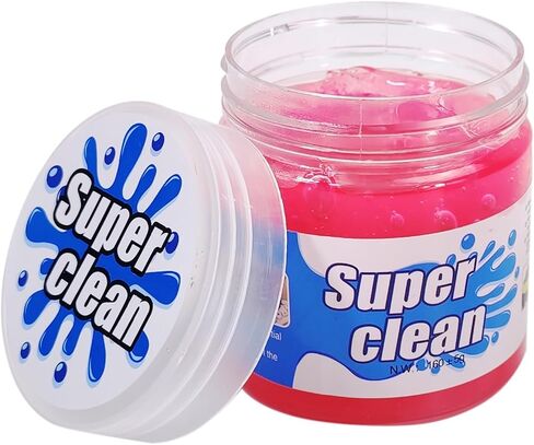 Multipurpose Cleaning Gel for Car and Home - Professional Auto Detailing Putty, Keyboard Cleaner, Reusable, Eco-Friendly, Biodegradable, Lemon Scented, 5.6 oz(Pink) in Saudi Arabia