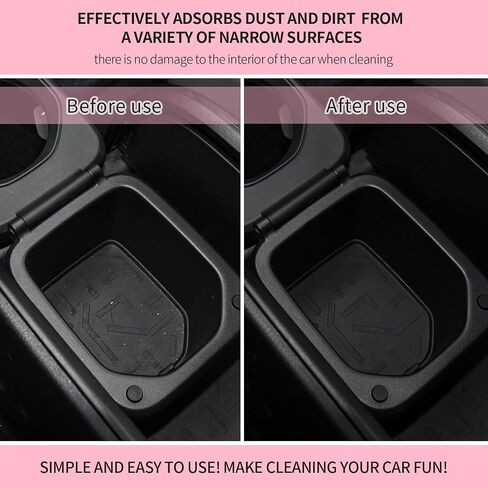 Multipurpose Cleaning Gel for Car and Home - Professional Auto Detailing Putty, Keyboard Cleaner, Reusable, Eco-Friendly, Biodegradable, Lemon Scented, 5.6 oz(Pink) in Saudi Arabia