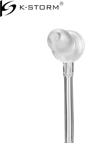 KS K-STORM Replacement Silicone Mushroom Earbud EarTips for Acoustic Tube Earpieces (Pack of 10) in Saudi Arabia