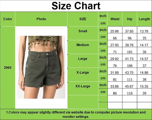 Lachmose Denim Shorts for Women Summer High Waisted Stretchy Frayed Raw Hem Jean Shorts in Kuwait