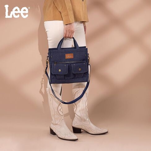 X Lee Canvas Tote Bag for Women Medium Crossbody Bag Top-handle Handbag with Multi-Pockets for Travel Beach Everyday Use in Kuwait