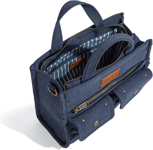 X Lee Canvas Tote Bag for Women Medium Crossbody Bag Top-handle Handbag with Multi-Pockets for Travel Beach Everyday Use in Kuwait