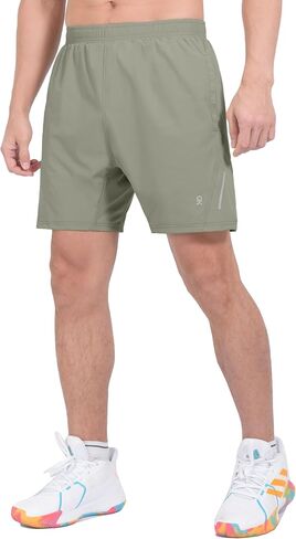 Little Donkey Andy Men's Athletic Running Shorts Lightweight, Quick-Dry, Breathable Gym Shorts with Mesh Liner in Saudi Arabia