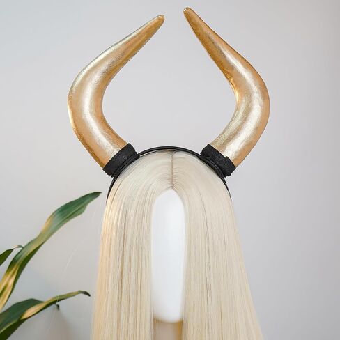 MOSTORY Devil Horns Headband for Adult - Gothic Horn Headband for Halloween Cosplay Renaissance Photo Shoot (Detachable) in Saudi Arabia