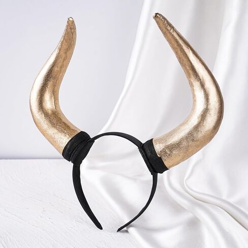 MOSTORY Devil Horns Headband for Adult - Gothic Horn Headband for Halloween Cosplay Renaissance Photo Shoot (Detachable) in Saudi Arabia