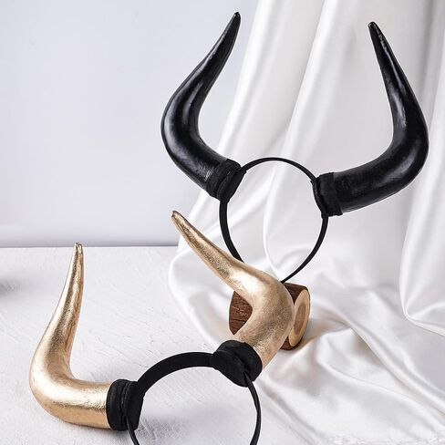 MOSTORY Devil Horns Headband for Adult - Gothic Horn Headband for Halloween Cosplay Renaissance Photo Shoot (Detachable) in Saudi Arabia