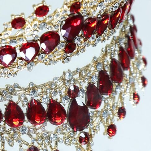 ولي العهد وتيارات للنساء فتاة ، الأميرة الفضية تيارا كريستال تيجان ، إكسسوارات شعر الرؤوس راينستون لعيد ميلاد هدايا حفل زفاف (الفضة) in Kuwait