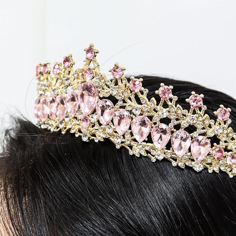 Crown and Tiaras for Women Girl, Silver Princess Tiara Crystal Crowns, Rhinestone Headband Hair Accessories for Birthday Party Prom Wedding Gifts (Silver) in Saudi Arabia