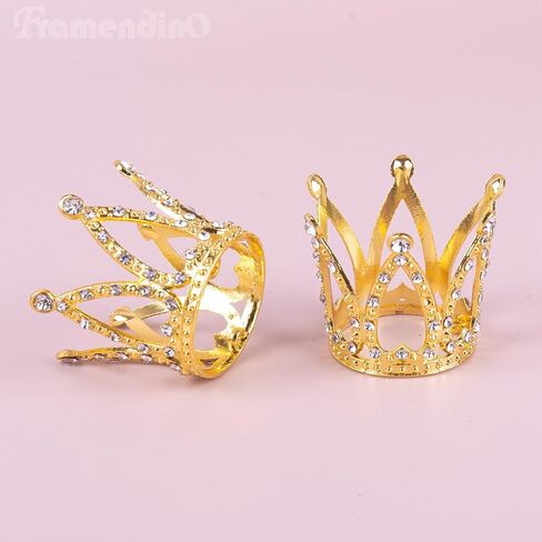 Framendino Tiny Crown Mini Cake Cupcake Decoration لعيد ميلاد الزفاف in Saudi Arabia