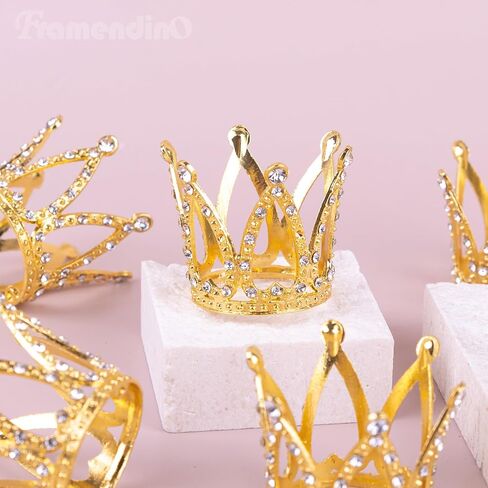 Framendino Tiny Crown Mini Cake Cupcake Decoration لعيد ميلاد الزفاف in Saudi Arabia