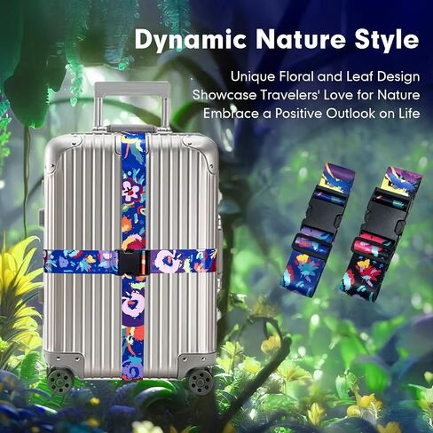 Luggage Straps for Suitcases, Luggage Strap, Suitcase Strap, Luggage Belt, Suitcase Belts Luggage Strap, Suitcase Straps to Hold Suitcases Together (Blue, 2 Pack) in Saudi Arabia