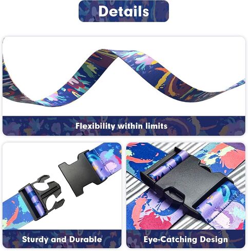 Luggage Straps for Suitcases, Luggage Strap, Suitcase Strap, Luggage Belt, Suitcase Belts Luggage Strap, Suitcase Straps to Hold Suitcases Together (Blue, 2 Pack) in Saudi Arabia