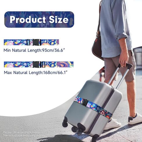 Luggage Straps for Suitcases, Luggage Strap, Suitcase Strap, Luggage Belt, Suitcase Belts Luggage Strap, Suitcase Straps to Hold Suitcases Together (Blue, 2 Pack) in Saudi Arabia