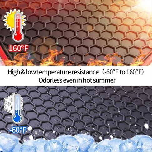 Car Floor Mats for Jeep Renegade 2015 2016 2017 2018 2019 2020 2021 2022 2023 2024 2025 Custom Fit Black Red Rubber Car Floor Liners Set All Weather Protection Heavy Duty Odorless in Saudi Arabia