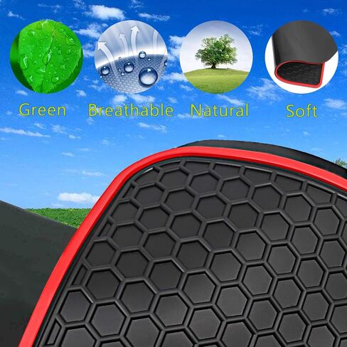 Car Floor Mats for Jeep Renegade 2015 2016 2017 2018 2019 2020 2021 2022 2023 2024 2025 Custom Fit Black Red Rubber Car Floor Liners Set All Weather Protection Heavy Duty Odorless in Saudi Arabia