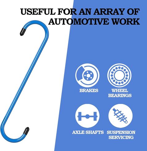 4 PCS Brake الفرجار شماعات الفرامل السنانير الفرجار مع نصائح مطاطية أداة السيارات للكبح والمحمل والمحور والتعليق （أسود） in Kuwait
