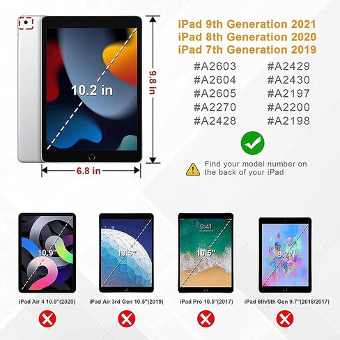 SIBEITU Case for iPad 10th Generation 10.9 Inch 2022 with Screen Protector Pencil Holder, Heavy Duty Protective Case, Rugged Shockproof Cover w/Stand Hand Grip Shoulder Strap for iPad 10th Gen, Black in Saudi Arabia