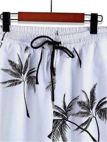 GORGLITTER Men's Hawaiian Beach Outfits 2 Piece Tropical Button Down Shirts and Shorts Summer Set in Saudi Arabia