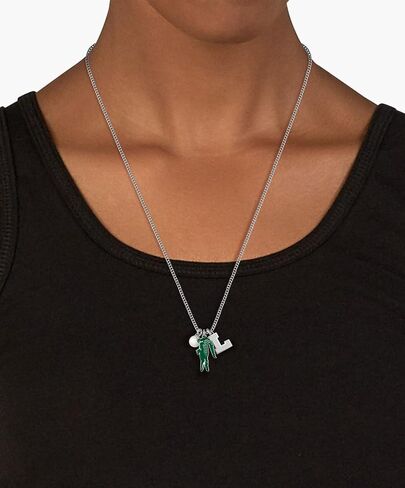 Lacoste Umpire - Charm Pendant Necklace for Men and Women – Stainless Steel Jewelry, Adjustable – Stylish and Bold Design, Fashion Accessory – Gift for Him and Her in Saudi Arabia