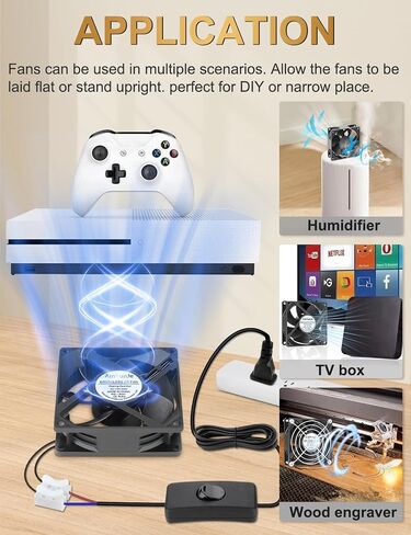EC Cooling Fan 110V 115V 120V 220V 240V 92mm X 25mm AC High Speed Dual Ball Bearing for Receiver PS4 Cabinet Xbox Greenhouse Cooling in Saudi Arabia