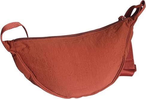Crescent Bag for Women Men Small Nylon Crossbody Lightweight Shoulder Purse Travel Waist Bag in Saudi Arabia