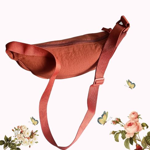 Crescent Bag for Women Men Small Nylon Crossbody Lightweight Shoulder Purse Travel Waist Bag in Saudi Arabia